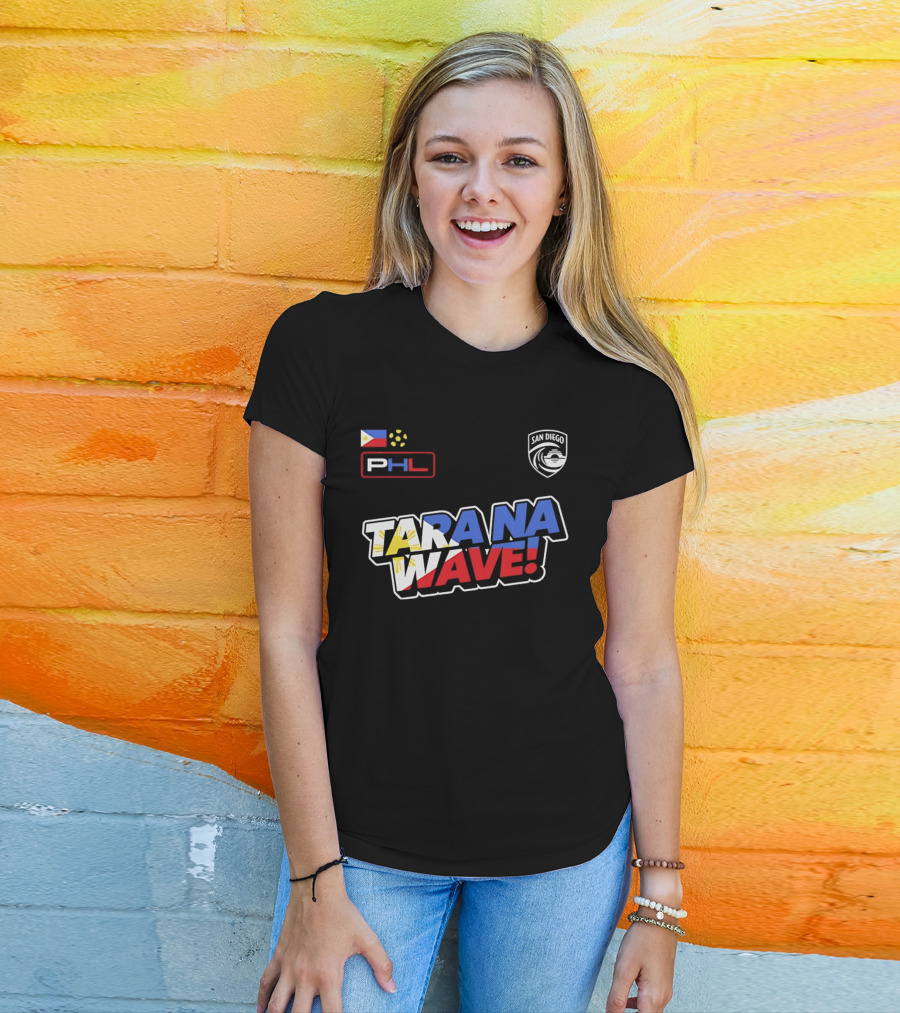 Philippines PHL San Diego Wave FC 2026 Tara Na Wave T-Shirt