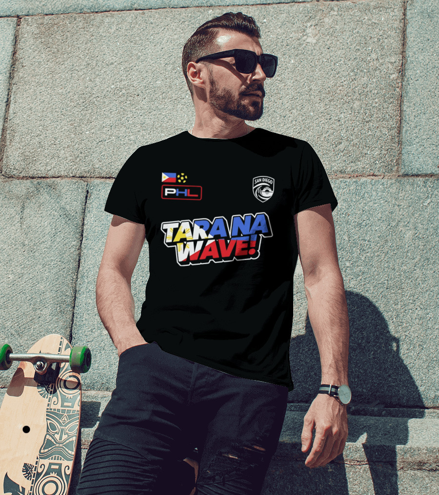 Philippines PHL San Diego Wave FC 2026 Tara Na Wave T-Shirt