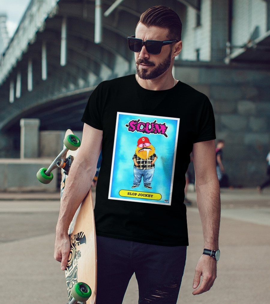 SCUM Slop Jockey Trading Card Gritty T-Shirt
