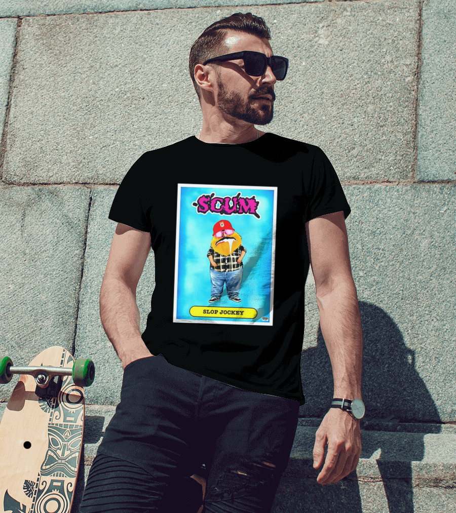 SCUM Slop Jockey Trading Card Gritty T-Shirt