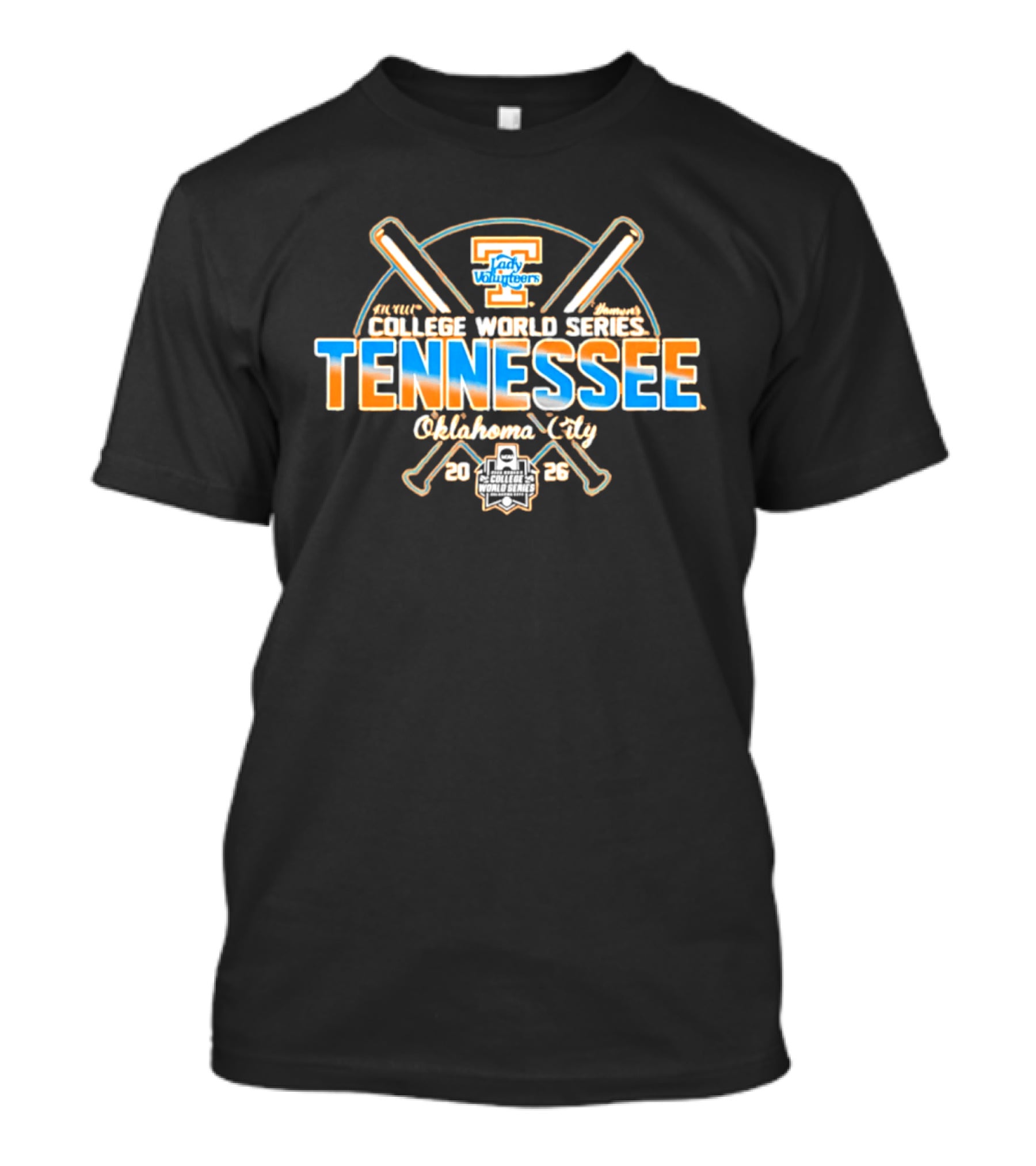 Tennessee Lady Volunteers Softball 2026 College World Series Oklahoma City T-Shirt