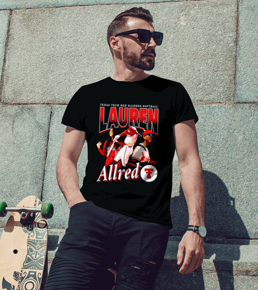 Texas Tech Red Raiders Softball Lauren Allred Team T-Shirt