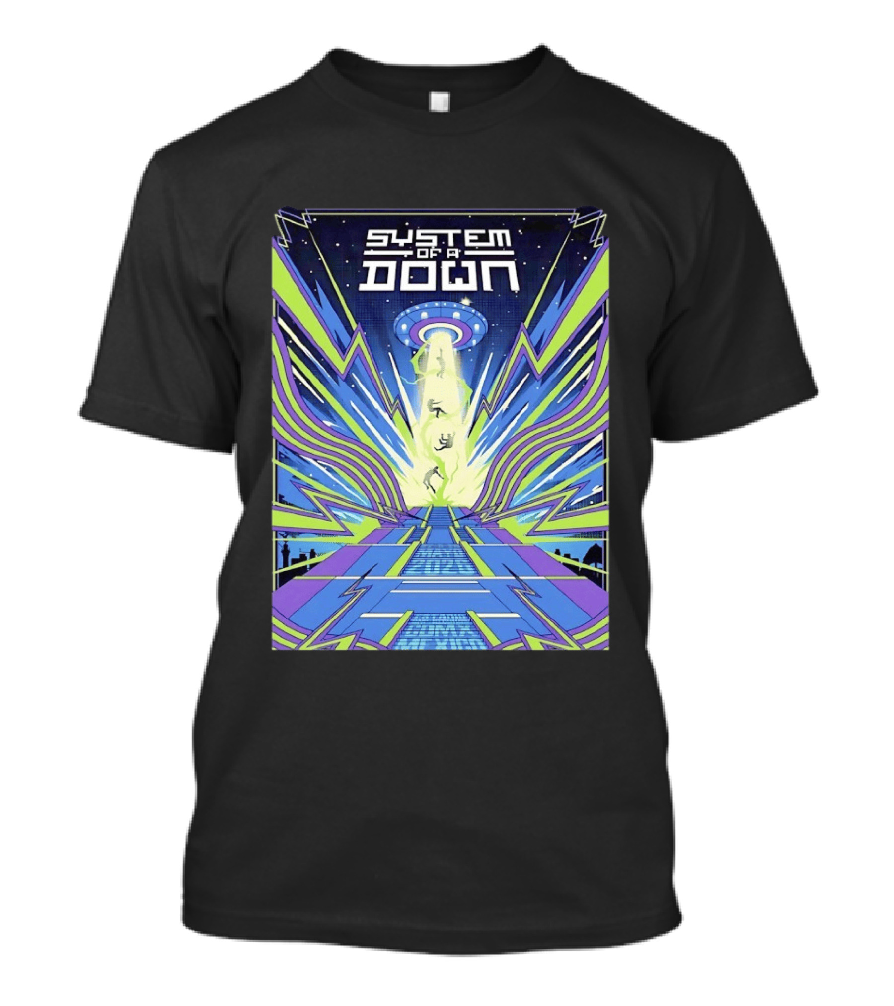 UFO Spaceship System Of A Down CDMX Mexico At Estadio GNP Seguros T-Shirt