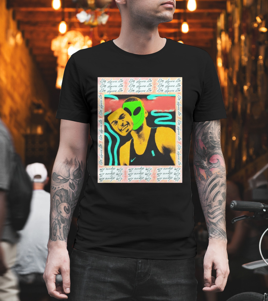Go Spurs Go Alien Victor Wemby Mask San Antonio Spurs T-Shirt