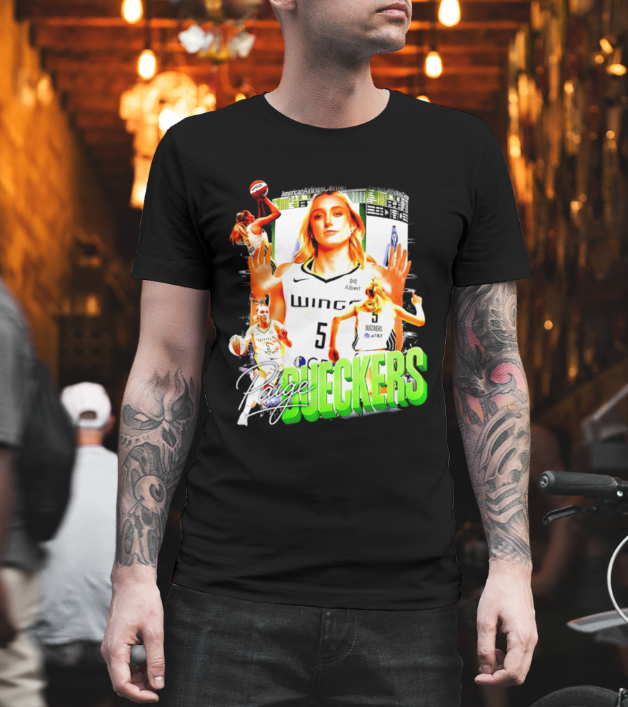 Paige Bueckers Dallas Wings Number 5 Basketball Star T-Shirt