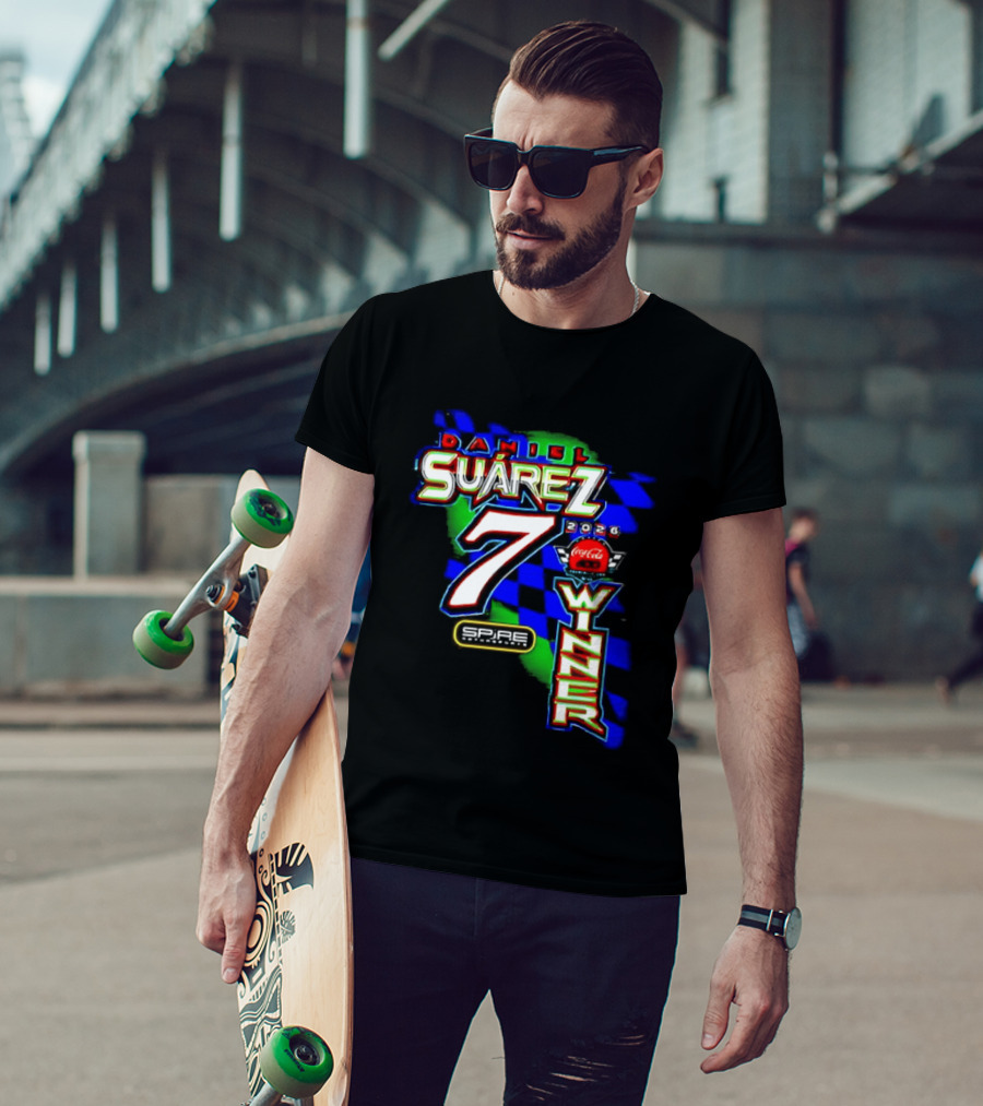 Daniel Suarez NASCAR Coca Cola Number 7 Winner 2026 T-Shirt