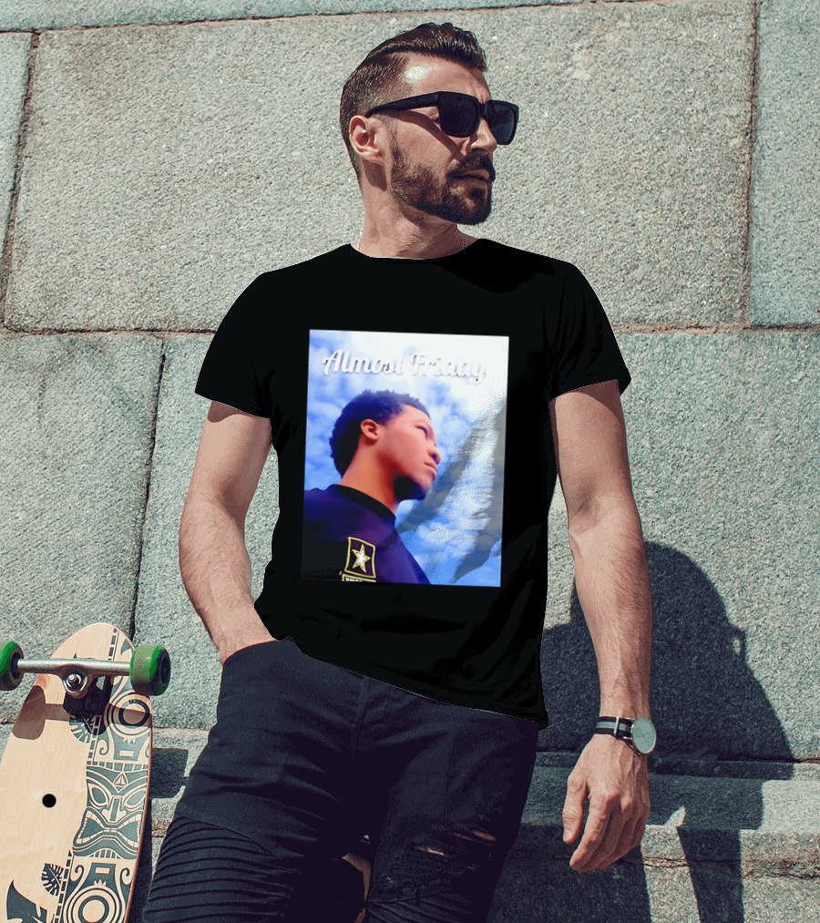 Almost Friday Jalen Brunson NWTS Basketball Sky T-Shirt