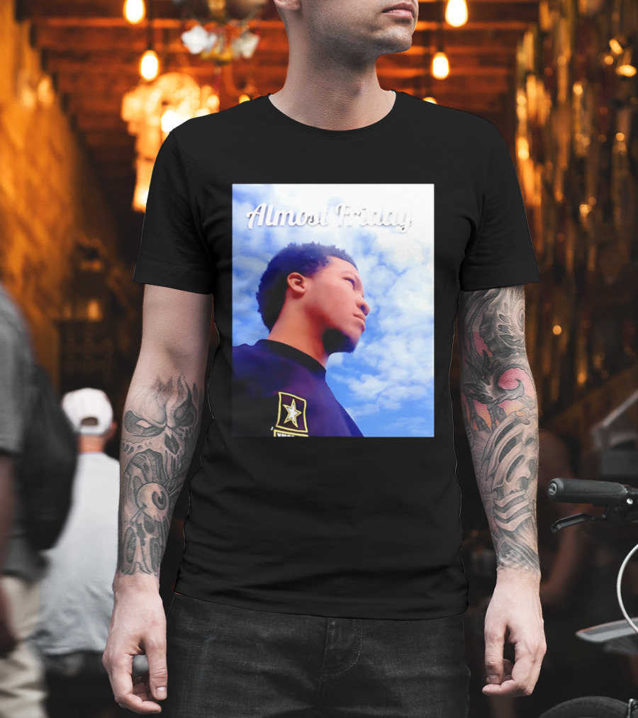 Almost Friday Jalen Brunson NWTS Basketball Sky T-Shirt