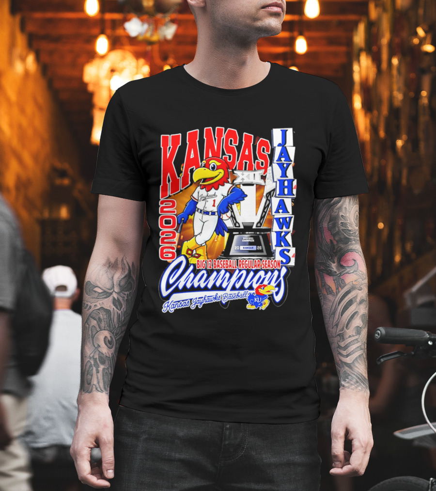 Kansas Jayhawks 2026 Big 12 Baseball Regular Season Champions T-Shirt