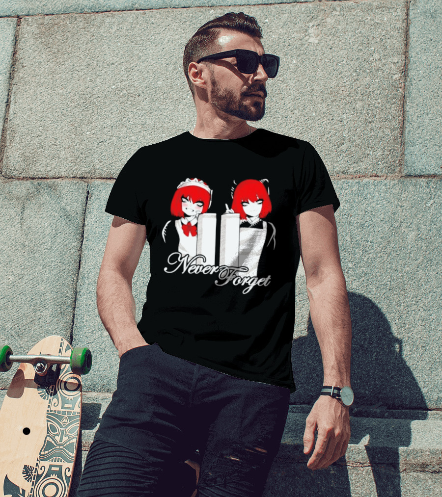 Maid Anime 9 11 Twin Towers Never Forget T-Shirt