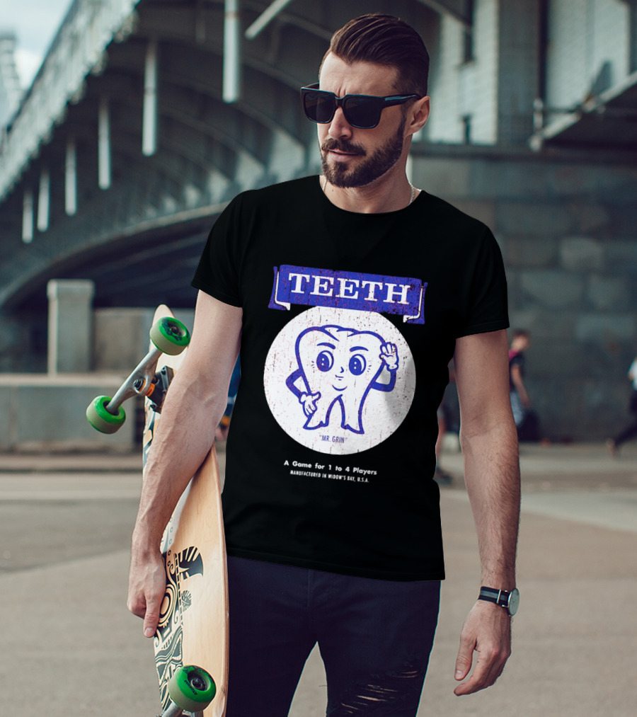 TEETH Mr. Grin Game For 1 To 4 Player T-Shirt