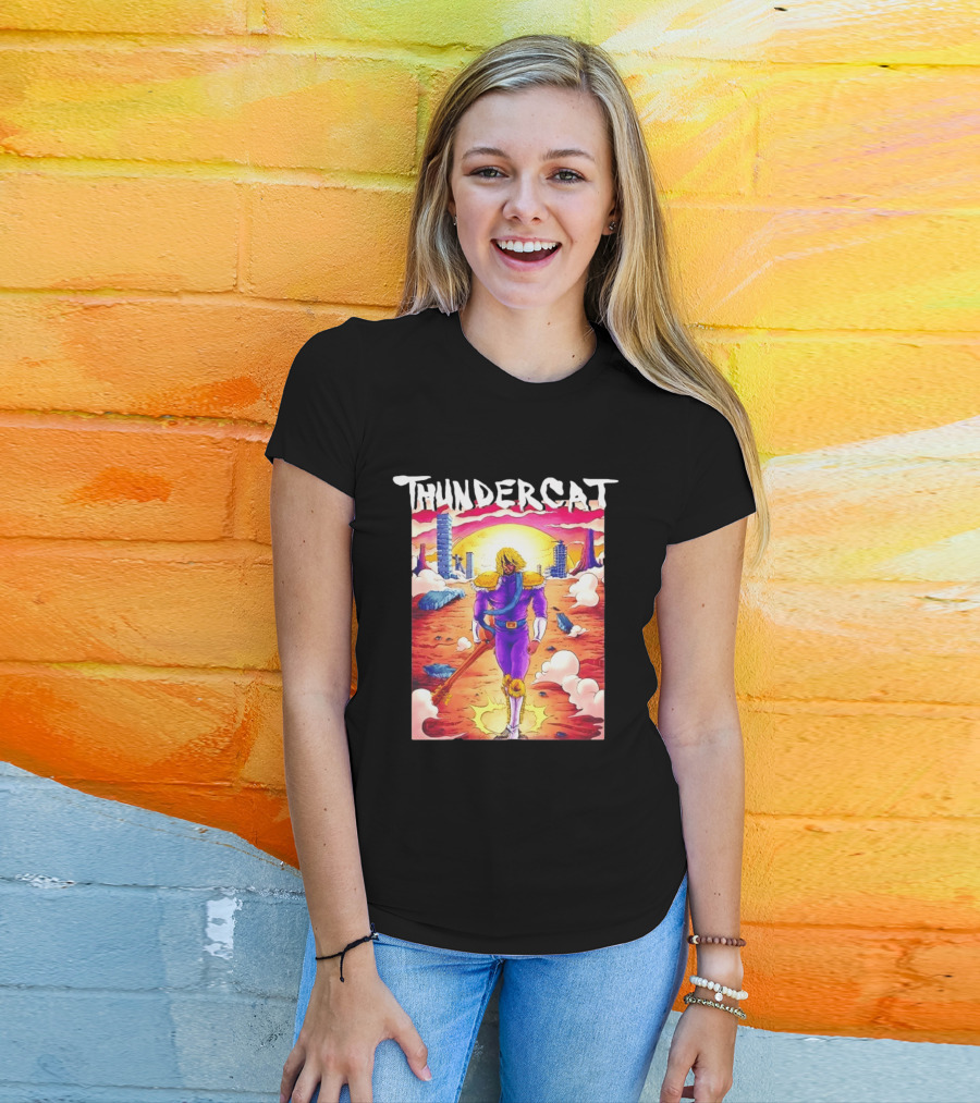 Thundercat It Is What It Is Tour 2021 Futuristic Warrior Desert Scene T-Shirt