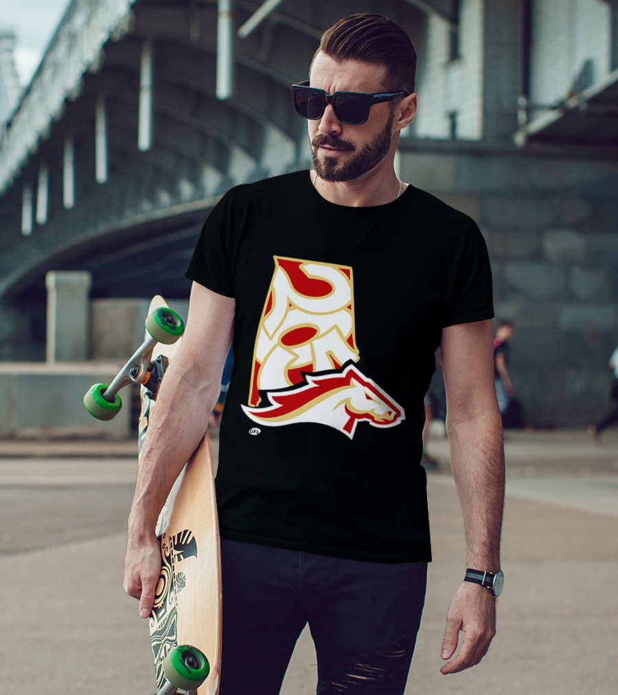 Arkansas Razorbacks Map Logo With Horsehead T-Shirt