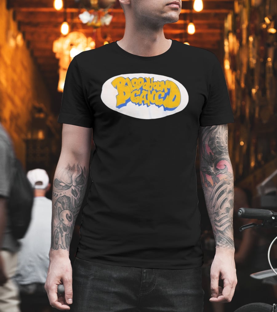 Bloodhound Gang Bold Yellow And Blue T-Shirt