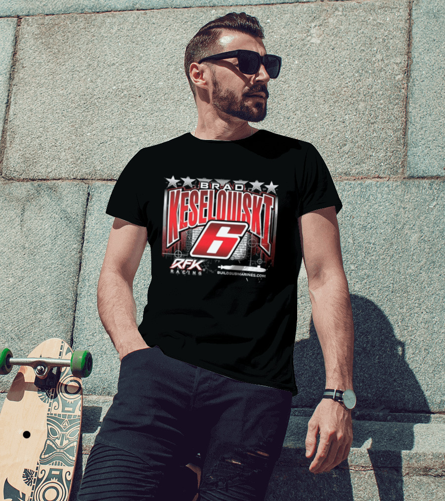 Brad Keselowski 6 RFK Racing Stars Patriotic Racing T-Shirt