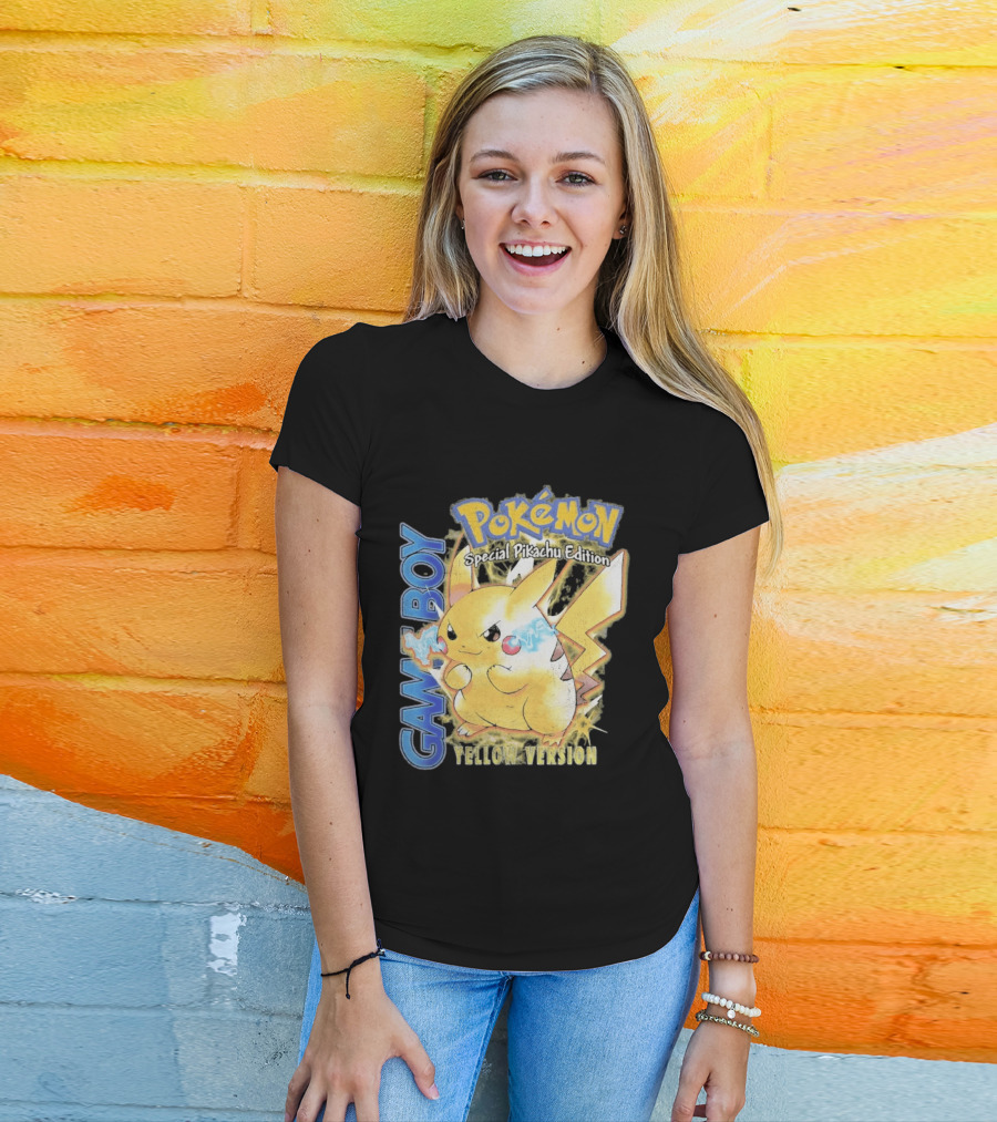 Game Boy Pokémon Special Pikachu Edition Yellow Version T-Shirt