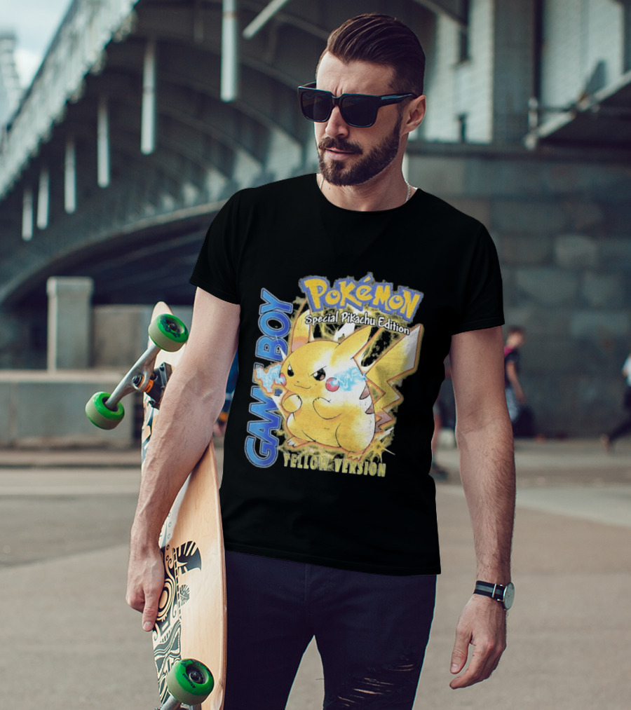 Game Boy Pokémon Special Pikachu Edition Yellow Version T-Shirt