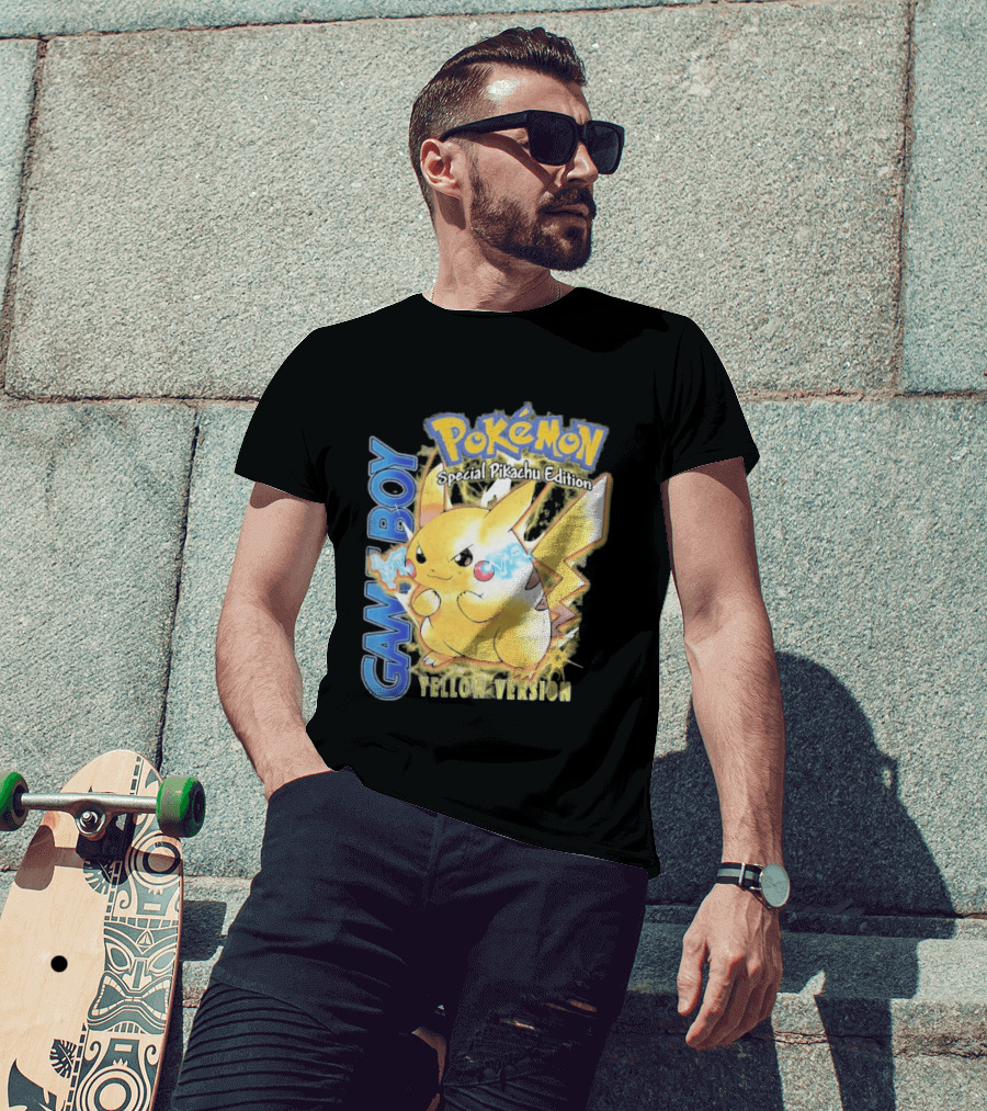Game Boy Pokémon Special Pikachu Edition Yellow Version T-Shirt