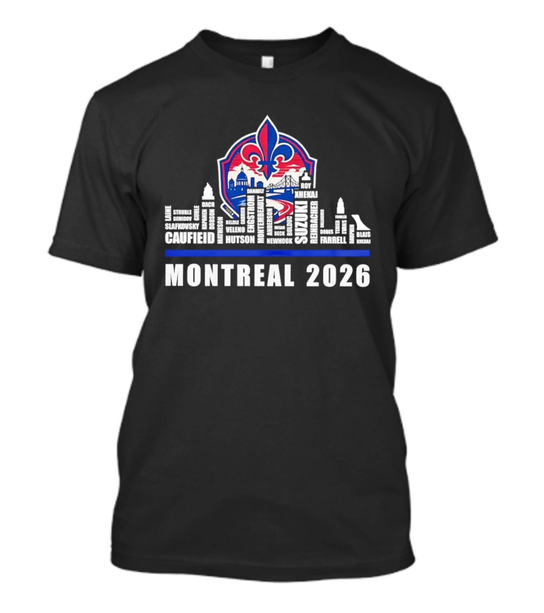Caufield Suzuki Slafkovsky Montreal 2026 NHL Laine Struble Demidov Guhle T-Shirt