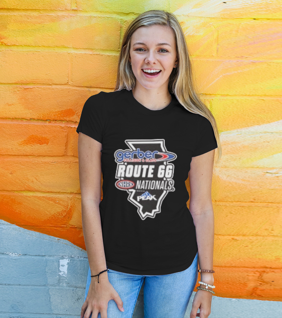 Chicago 2026 NHRA Gerber Collision & Glass Route 66 Nationals Peak Nitro Junkie T-Shirt