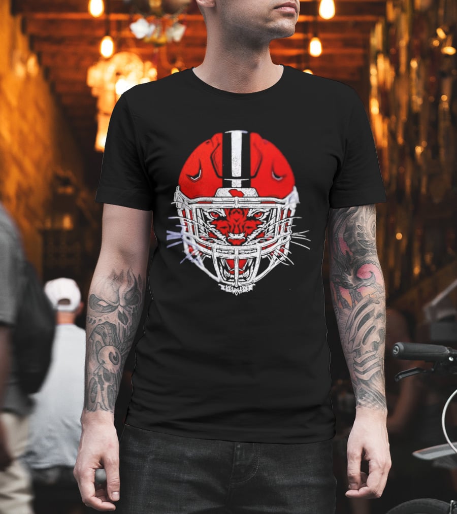 Cincinnati Bengals Tiger Head Football Helmet T-Shirt