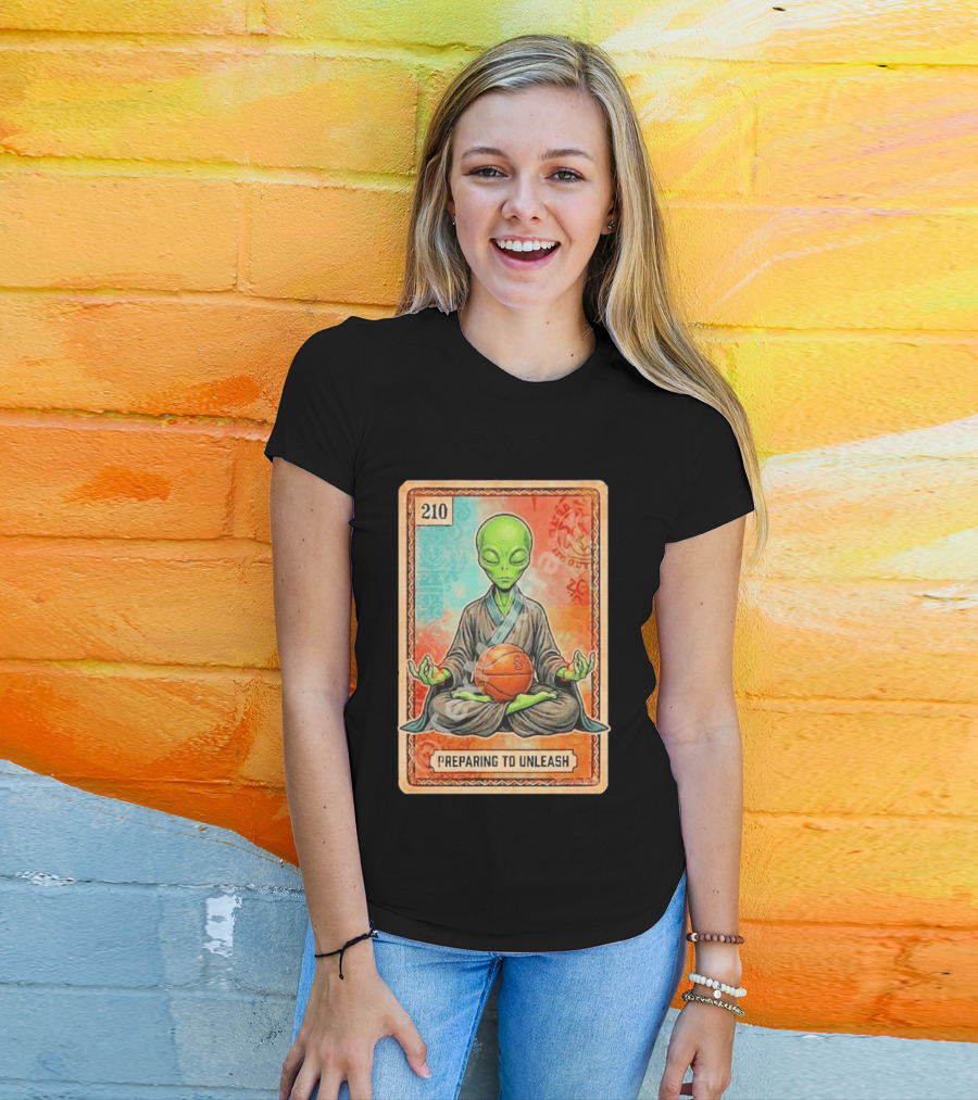 Preparing To Unleash Alien 210 San Antonio Spurs Basketball T-Shirt