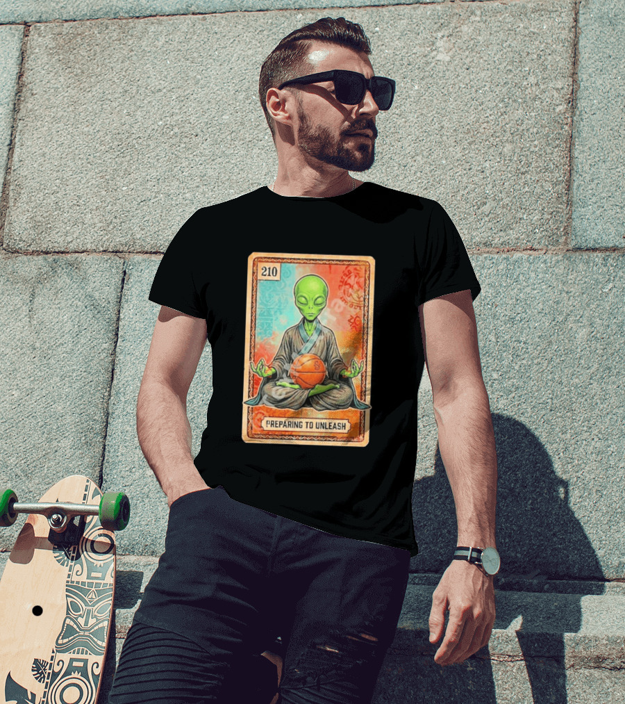 Preparing To Unleash Alien 210 San Antonio Spurs Basketball T-Shirt