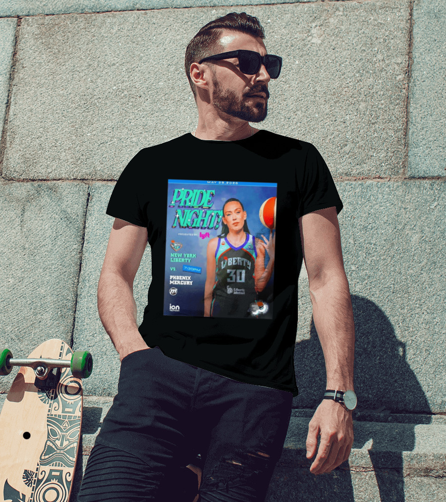 May 29 2026 Pride Night New York Liberty Vs Phoenix Mercury Presented By Lyft 7:30pm T-Shirt