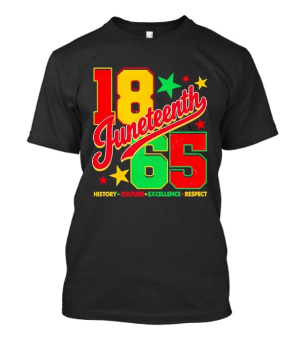 18 Juneteenth 65 History Culture Excellence Respect T-Shirt