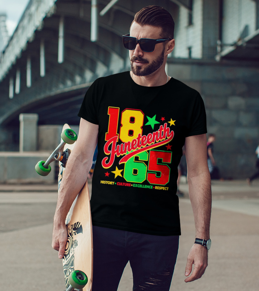 18 Juneteenth 65 History Culture Excellence Respect T-Shirt
