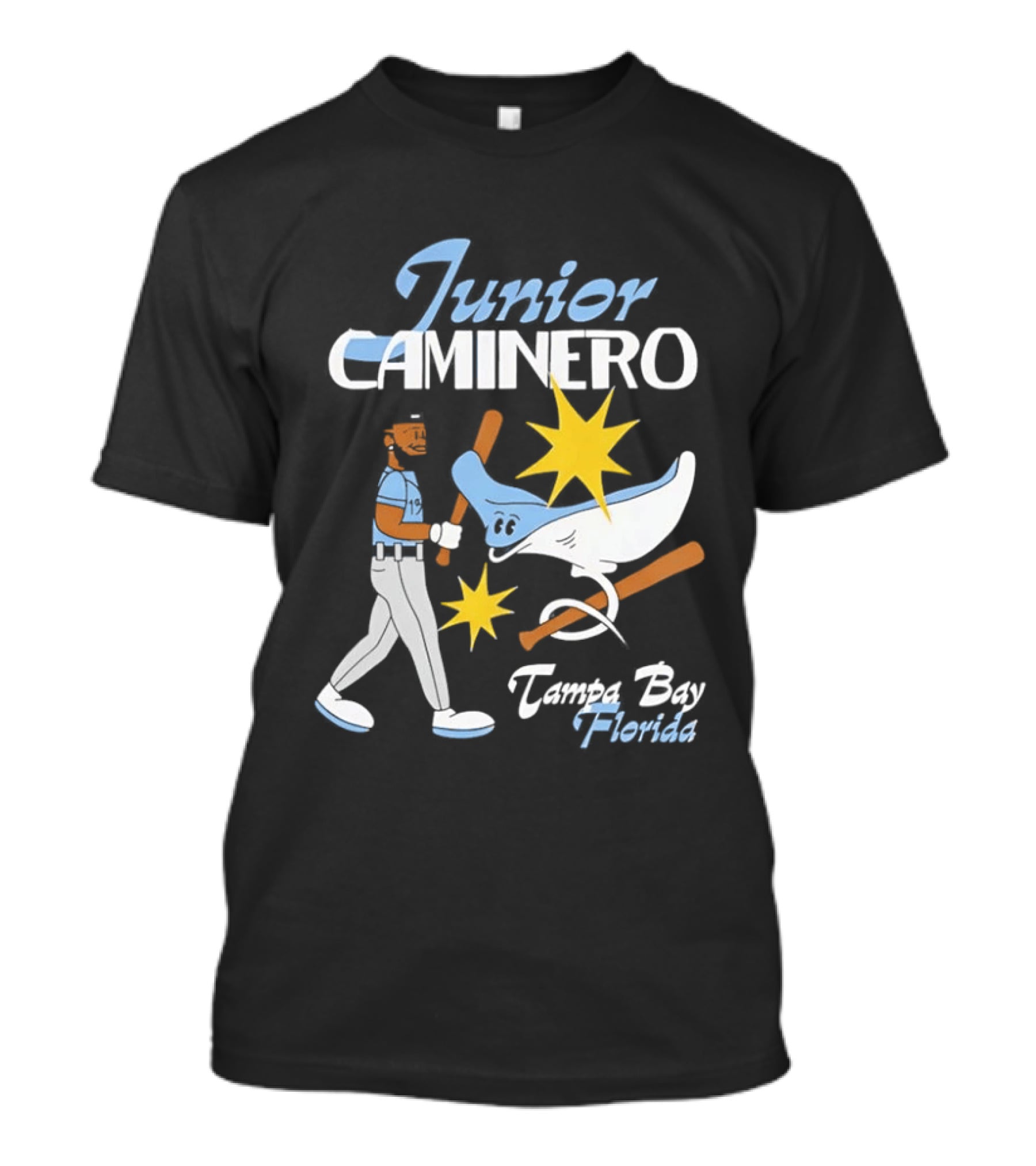 Junior Caminero Tampa Bay Florida Baseball Star And Ray T-Shirt