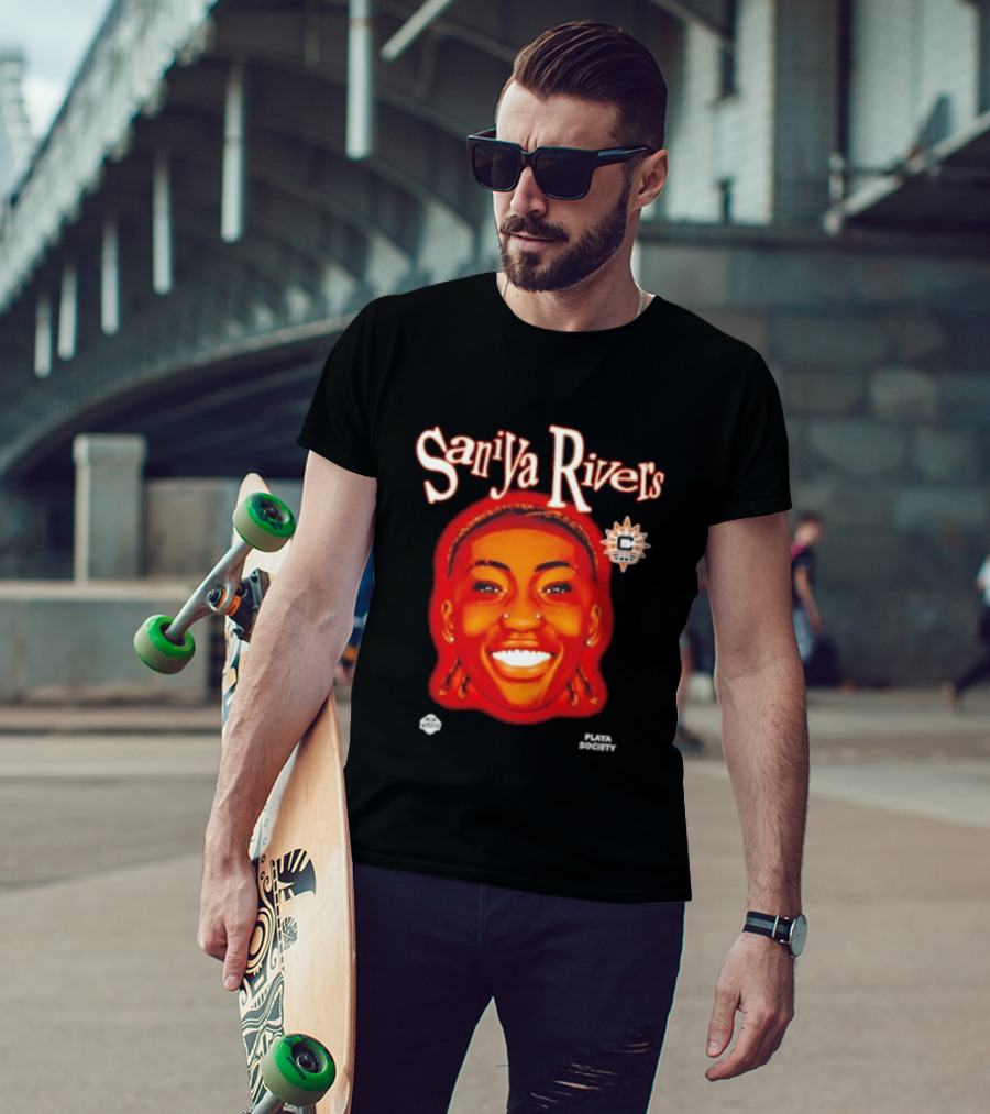 Saniyya Rivers Connecticut Sun Player Galaxy Big Head T-Shirt