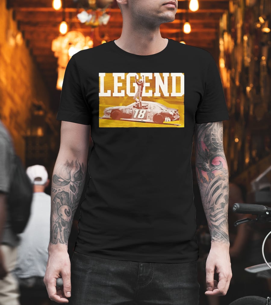 Kyle Busch 18 M&Ms Joe Gibbs Racing NASCAR Cup Series Legend Victory Celebration T-Shirt