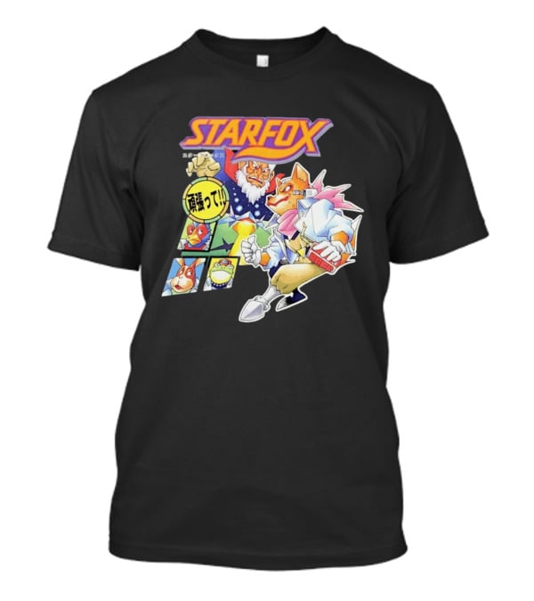 Starfox Japanese Kanji Manga Style Characters T-Shirt