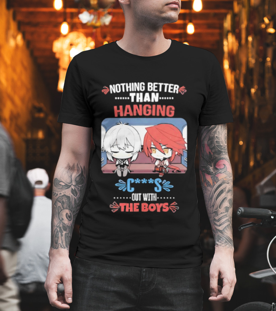 Stelle And Himeko Nothing Better Than Hanging Out With The Boys T-Shirt