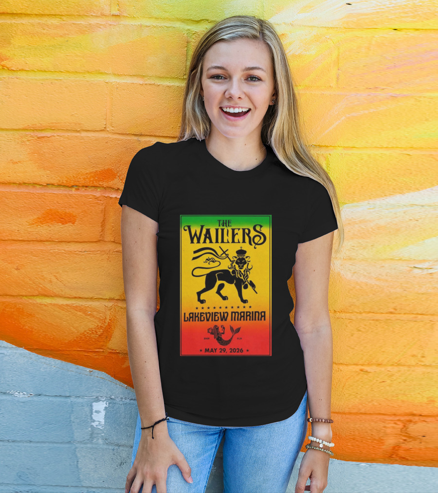 The Wailers Lakeview Marina Birmingham AL May 29 2026 Lion And Mermaid T-Shirt