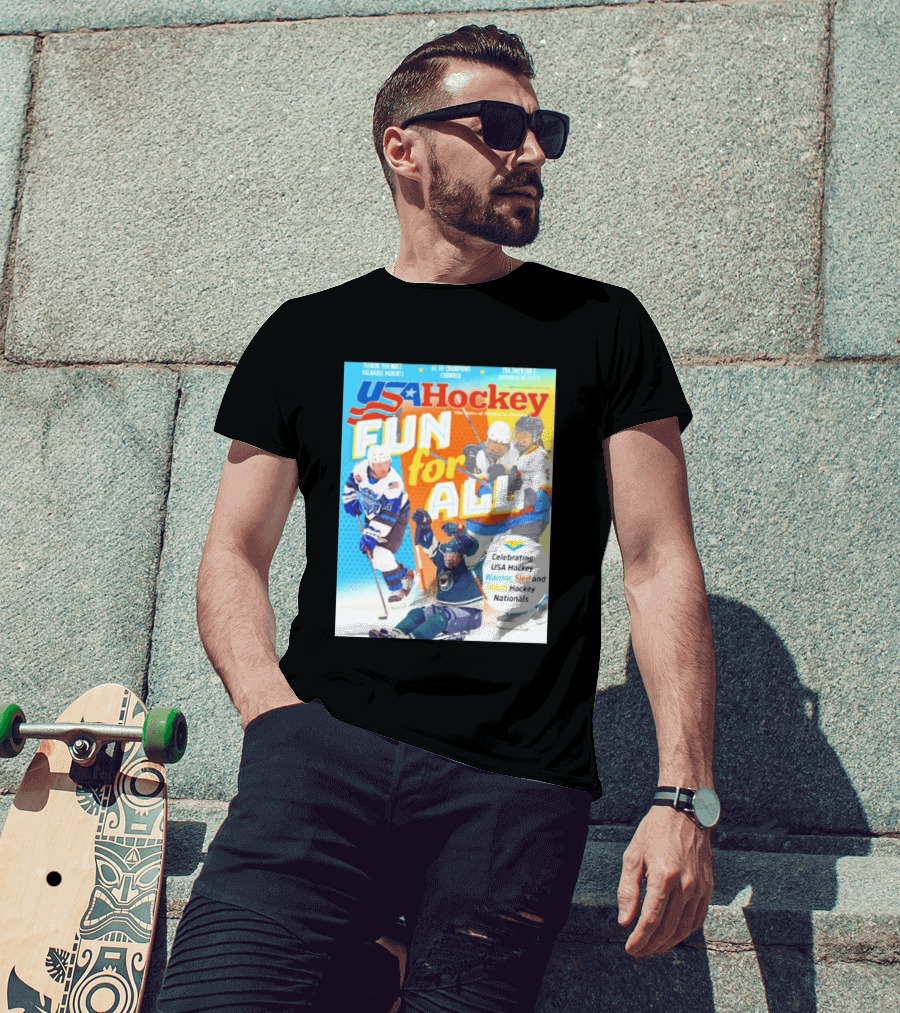 USA Hockey Fun For All Celebrating Warrior Sled And Adult Hockey Nationals T-Shirt