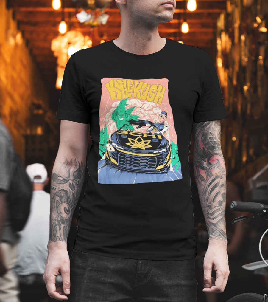 Kyle Kush NASCAR 8 3CHI Racing Car Cannabis T-Shirt