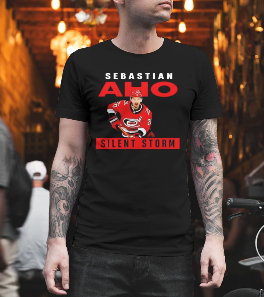 Sebastian Aho Carolina Hurricanes Silent Storm NHL T-Shirt