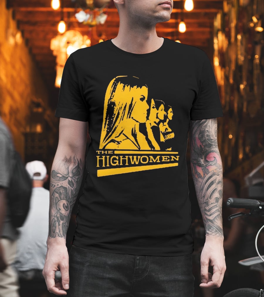The Highwomen 2026 Group Profile Logo In Bold Yellow T-Shirt
