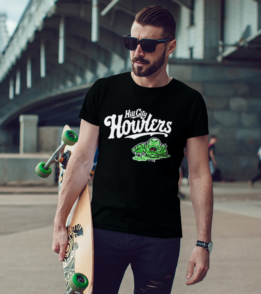 Hill City Howlers Swamp Monster Green Creature T-Shirt
