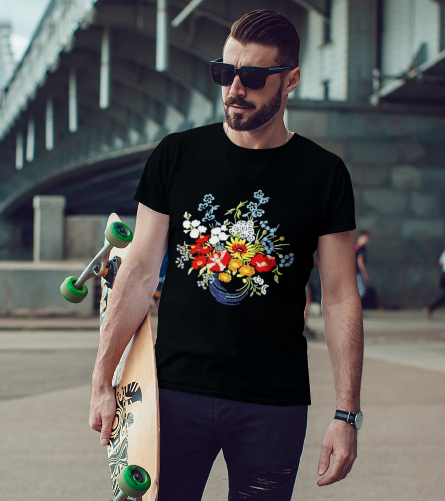 Paige Bueckers Embroidered Floral OKC T-Shirt