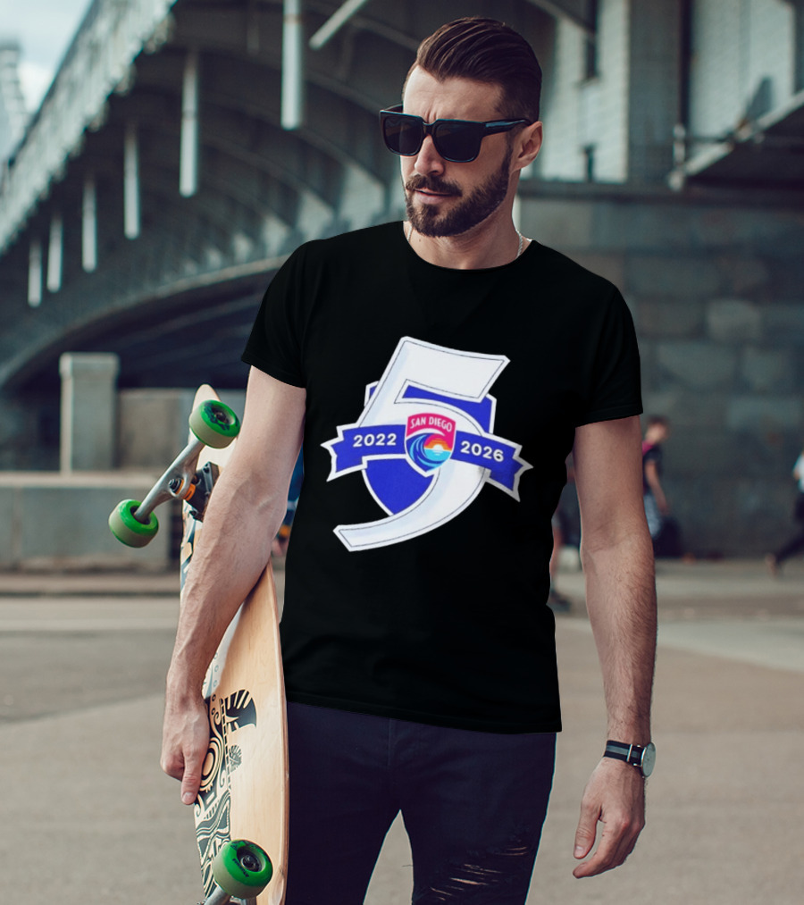 San Diego Wave FC 5 Year Anniversary 2022 2026 T-Shirt