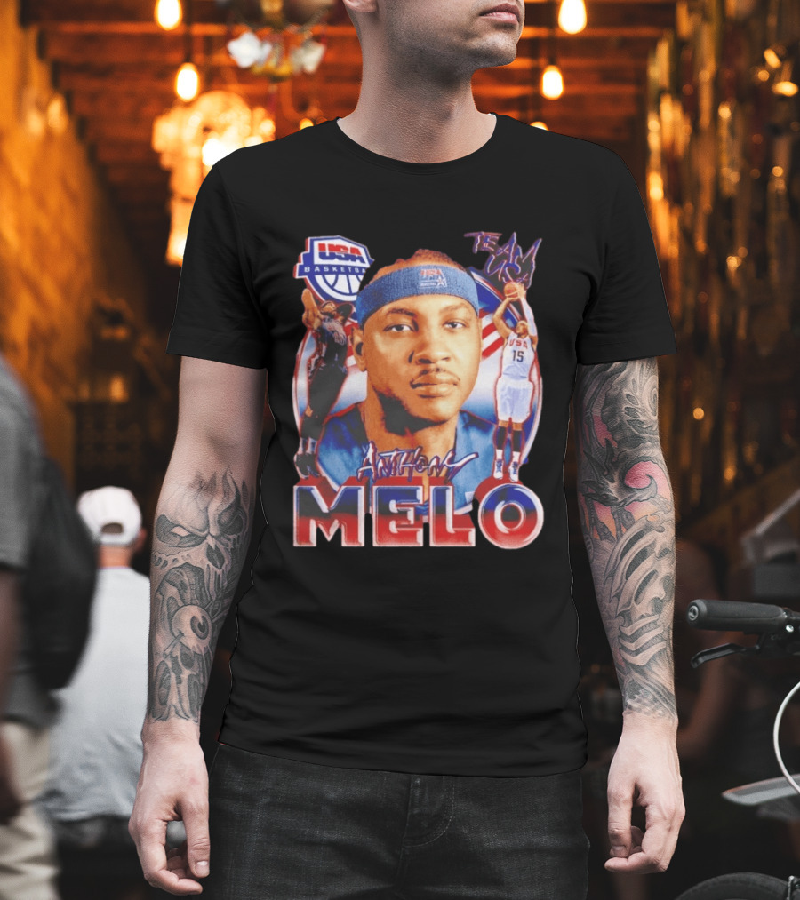 USA Basketball Team Anthony Melo Carmelo Anthony Player Team USA T-Shirt