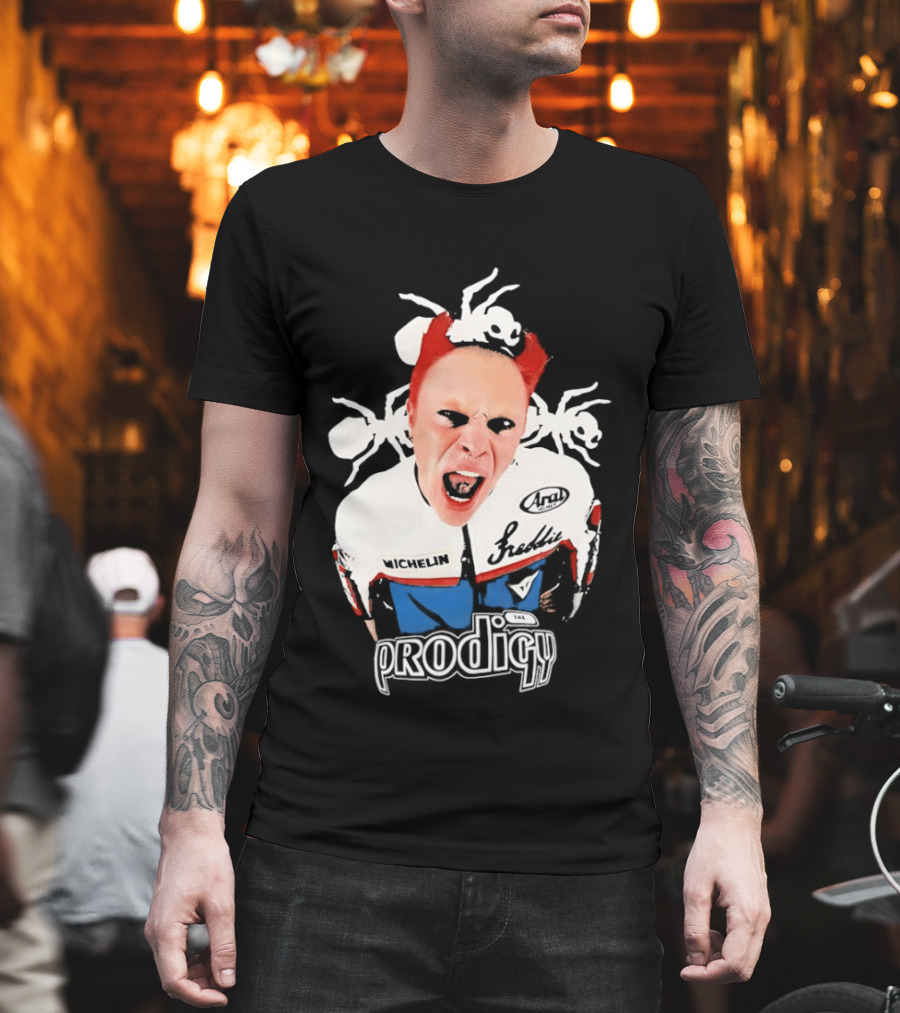 Keith Flint The Prodigy Michelin Arai Electronic Music Band Concert T-Shirt