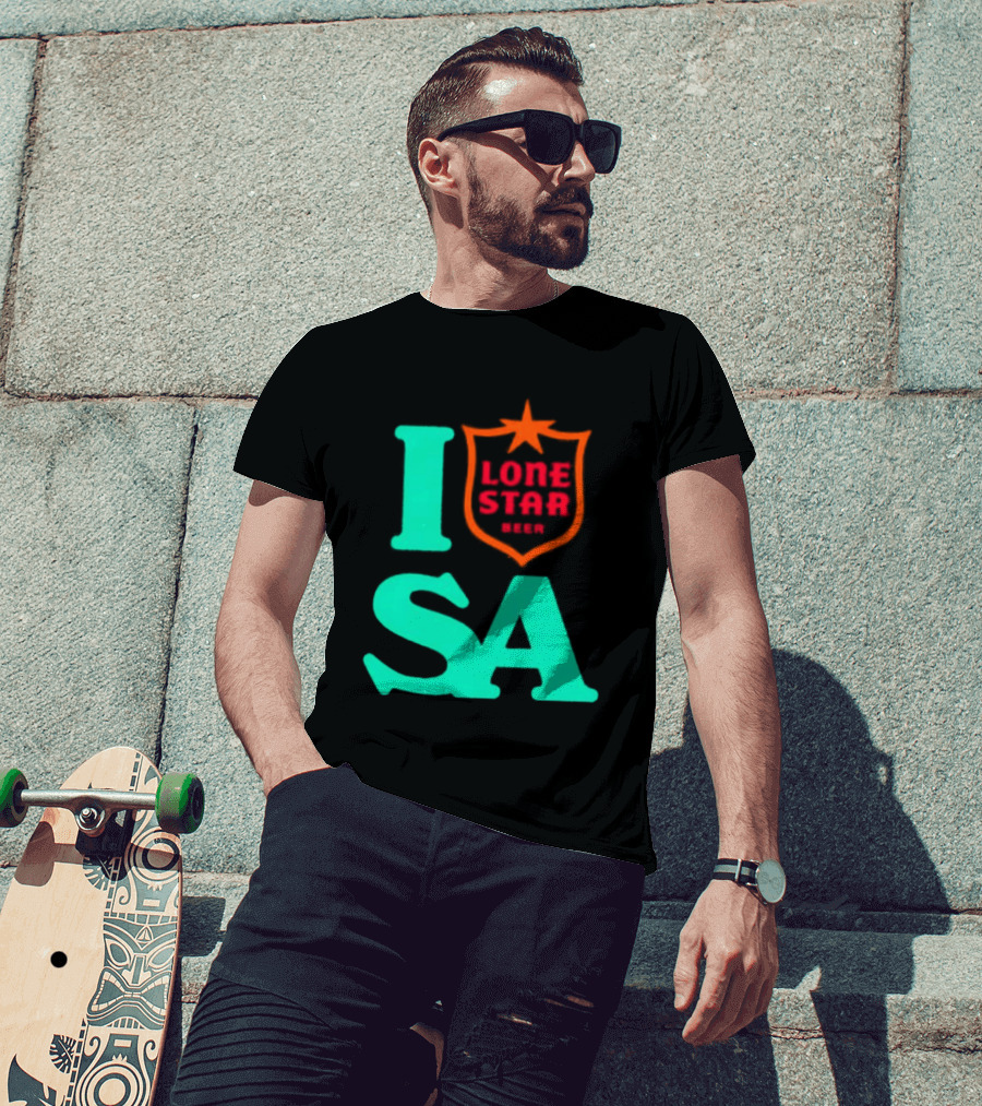 Lone Star Beer I Love San Antonio USA Texas T-Shirt