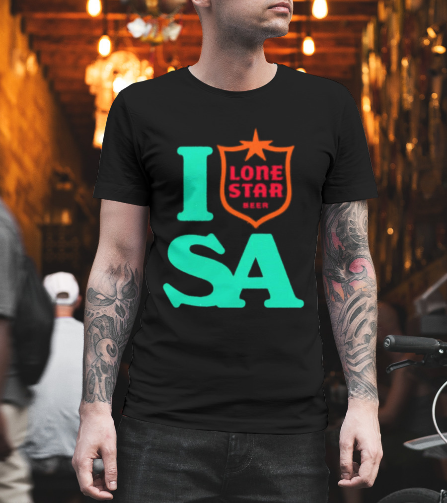 Lone Star Beer I Love San Antonio USA Texas T-Shirt