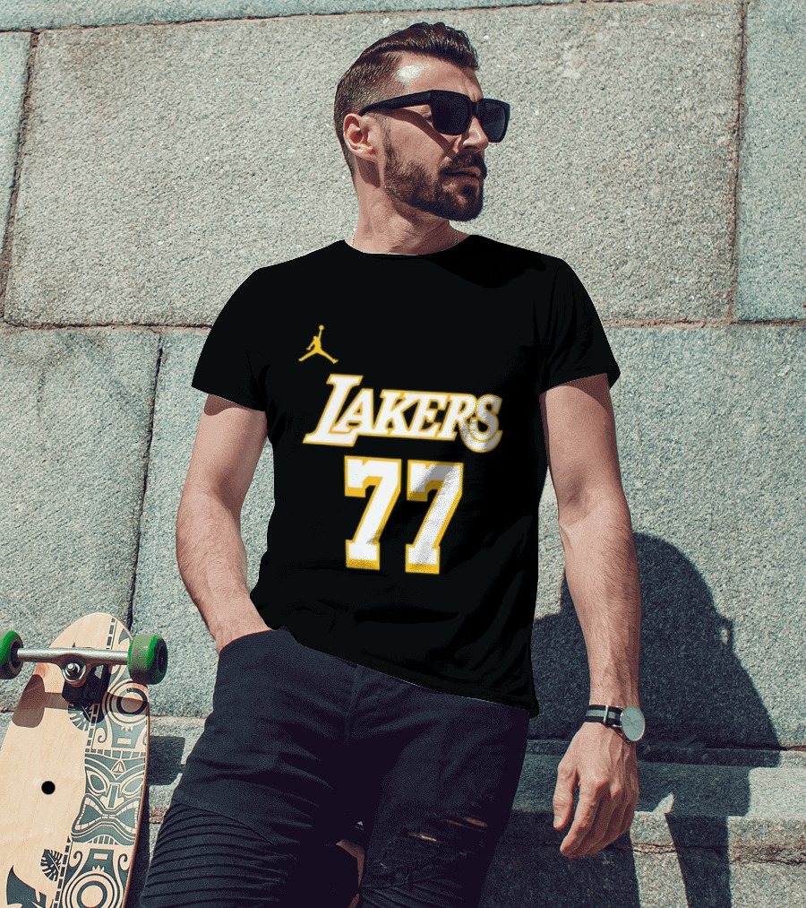 Luka Doncic Lakers 77 Jordan T-Shirt