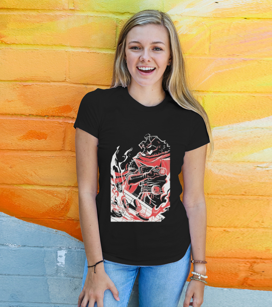 Technoblade Of War Gamer Tribute Epic Medieval Style Scarf And Flames T-Shirt