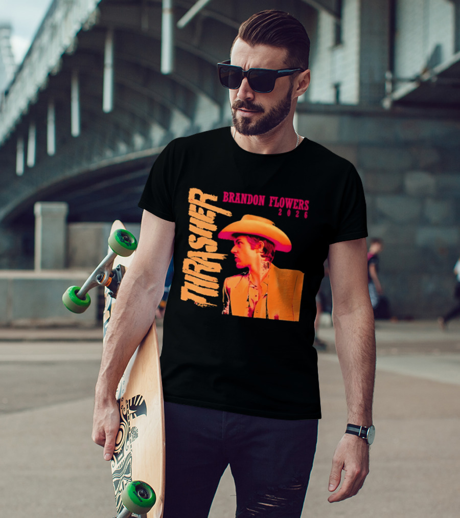 Brandon Flowers Thrasher 2026 Cowboy T-Shirt